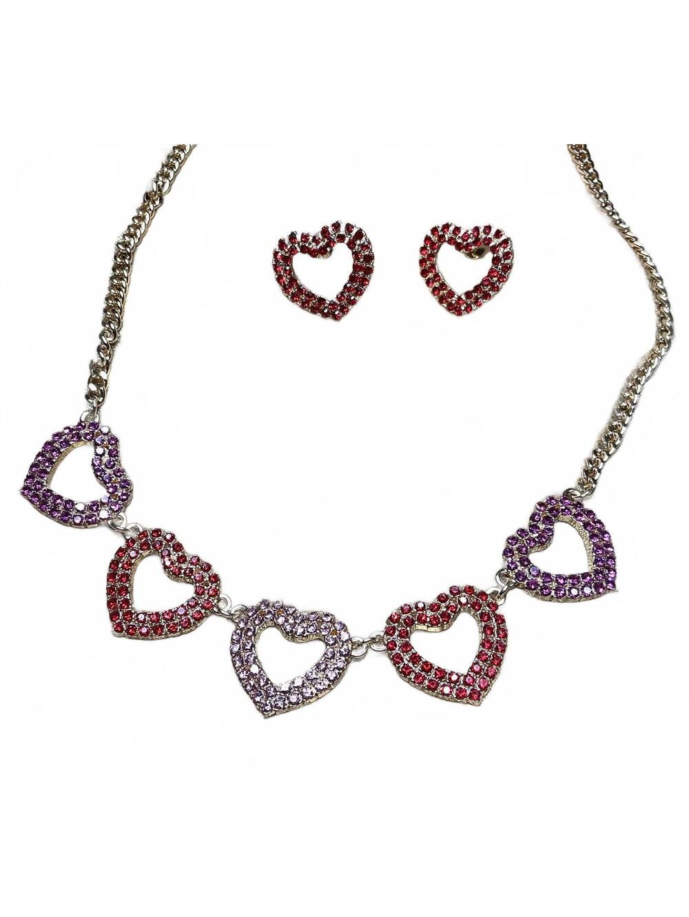 Hearts On Fire Necklace & Earrings Set